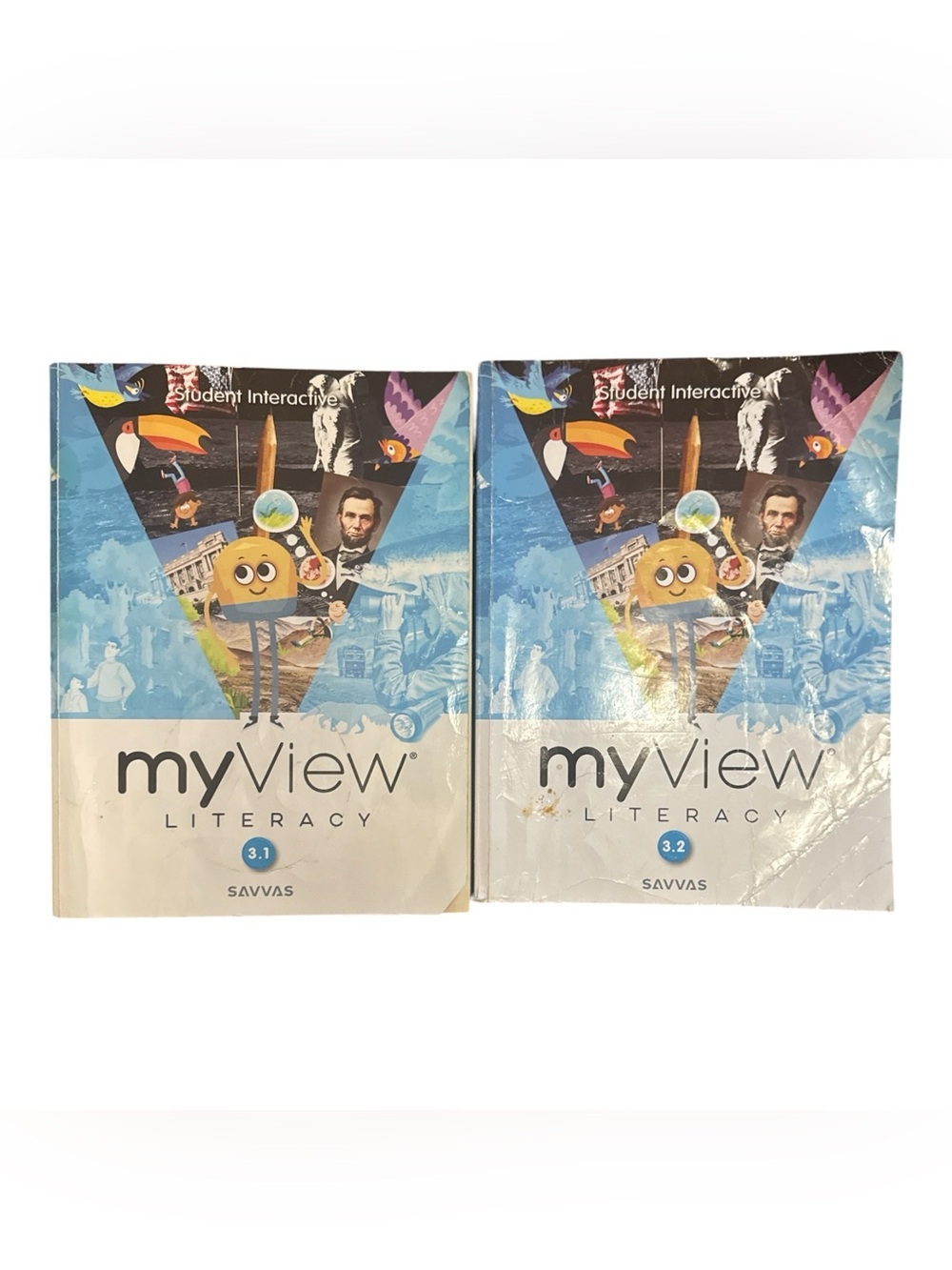 Savvas My View Literacy 3rd Grade Language Arts Books 3.1 & 3.2 Pre-Owned